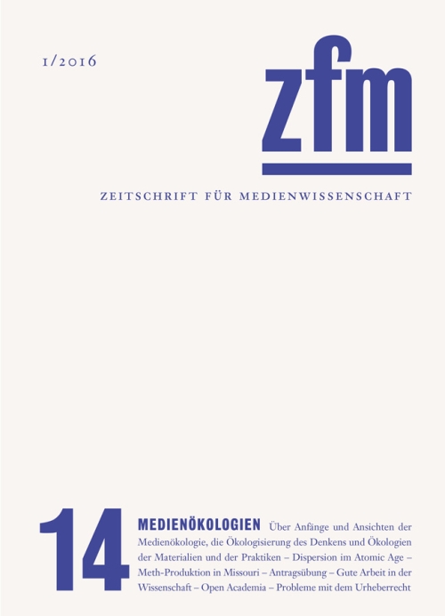 Cover ZfM 14, Thema Medienökologien