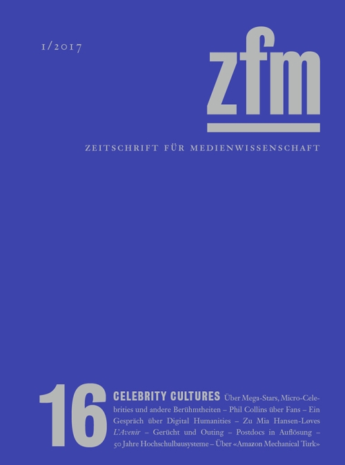 Cover ZfM 16, Thema Celebrity Cultures