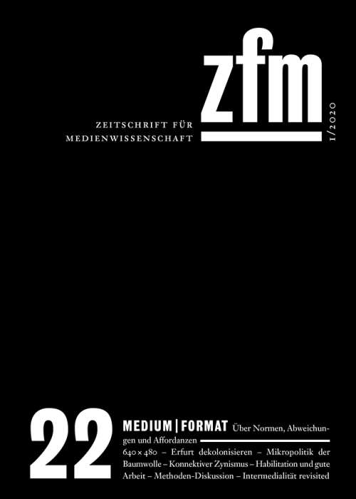 Cover ZfM 22, Thema Medium | Format