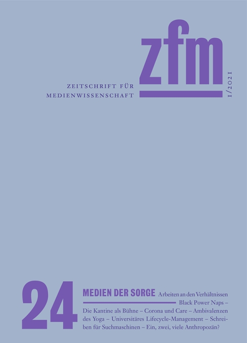 Cover ZfM 24, Thema Medien der Sorge