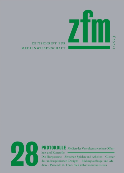 Cover ZfM 28, Thema Protokolle