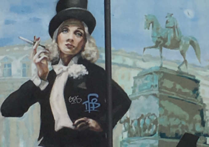 Marlene Dietrich im Potsdamer Stadtbild
