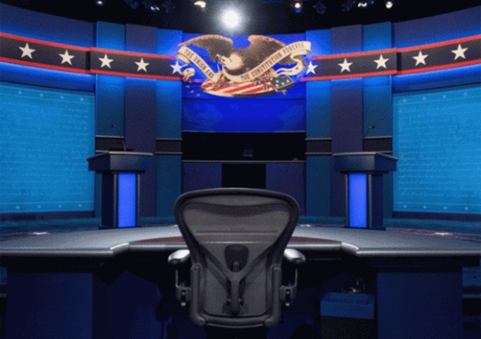 Presidental debate, studio