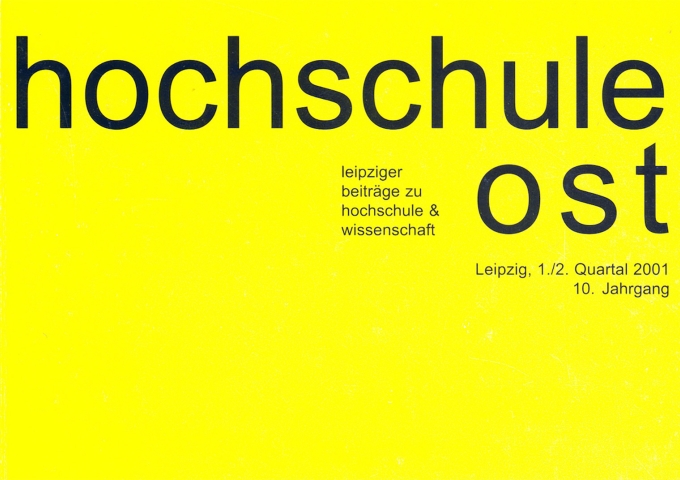 Gelbes Cover mit Text "Hochschule Ost"