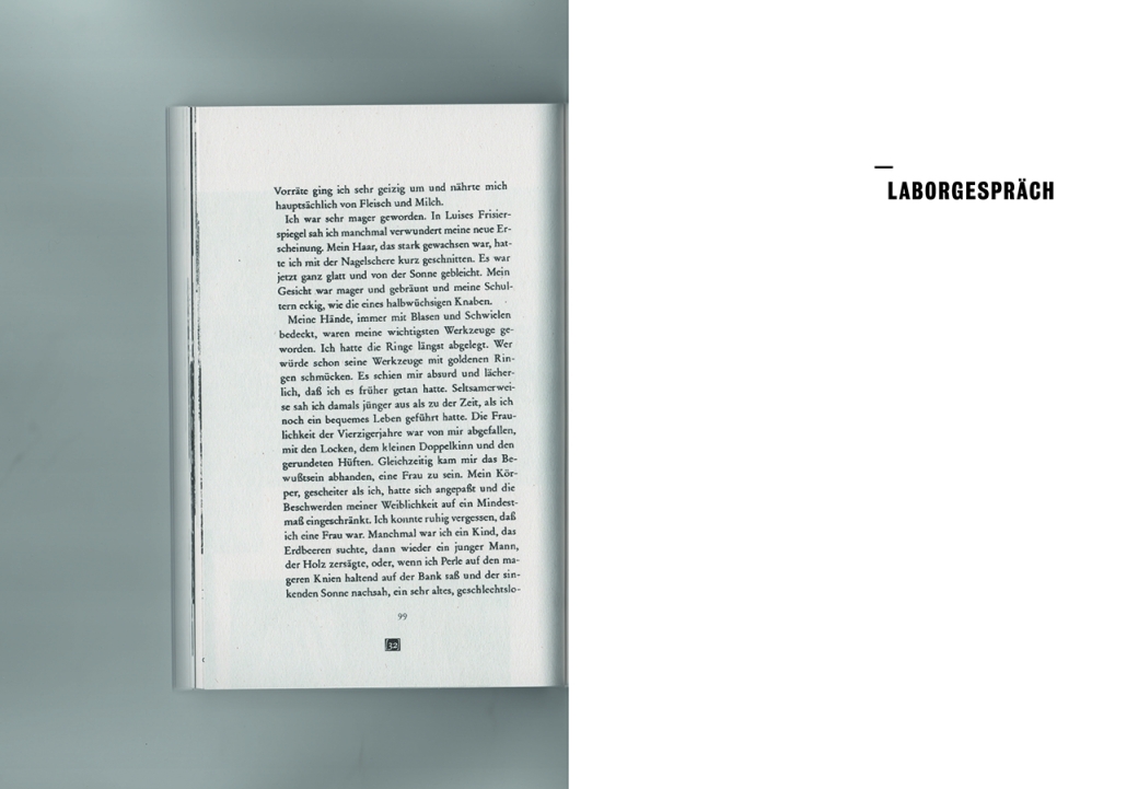 Eingescannte Buchseiten, übereinander arrangiert, aus Sophie Florian: „A Place is the Space where the Body is“, 2025. 